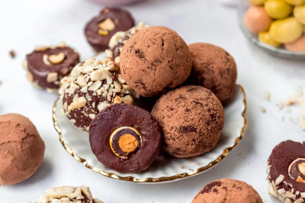 Peanut Chocolate Truffles by International Chocolate Events